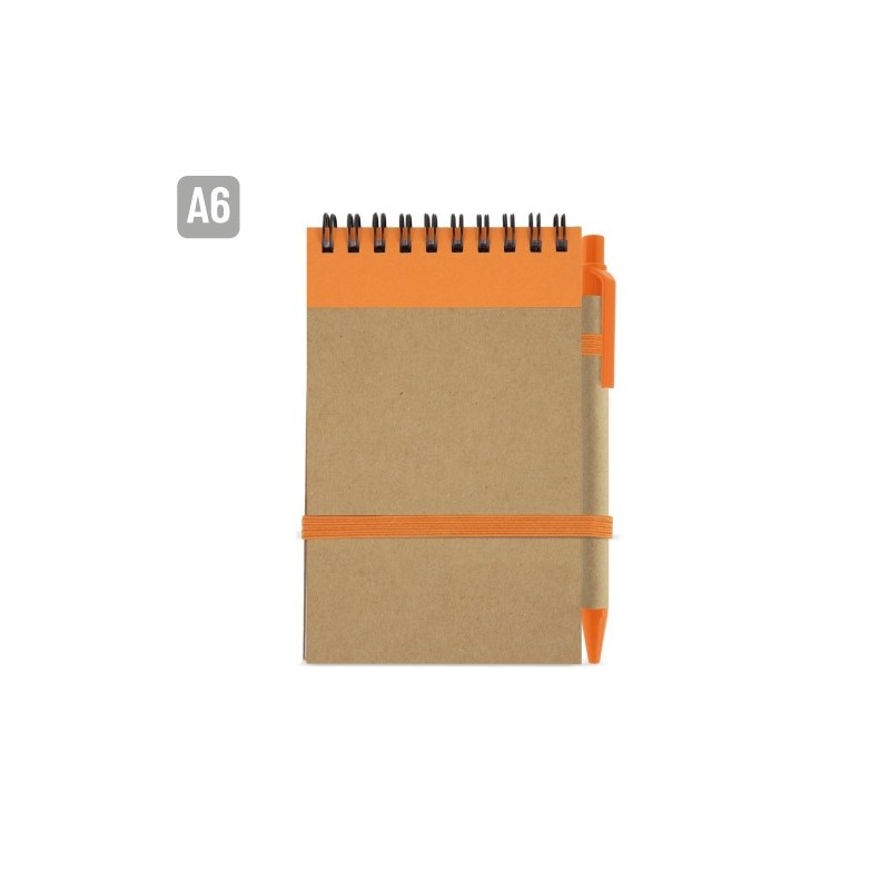BLOC DE NOTAS CON BOLIGRAFO RECICLADO "MAEL"