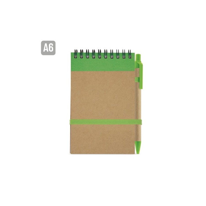 BLOC DE NOTAS CON BOLIGRAFO RECICLADO "MAEL"