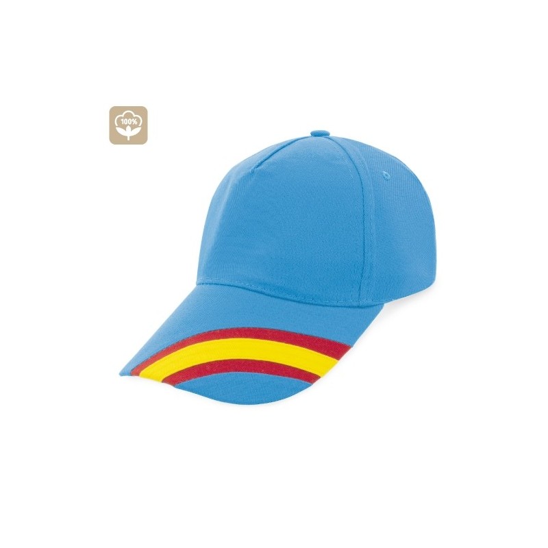 GORRA NACIONAL 5 PANELES ALGODN PEINADO "DEVA"