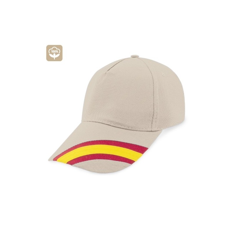GORRA NACIONAL 5 PANELES ALGODN PEINADO "DEVA"