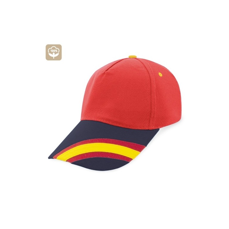 GORRA NACIONAL 5 PANELES ALGODN PEINADO "DEVA"