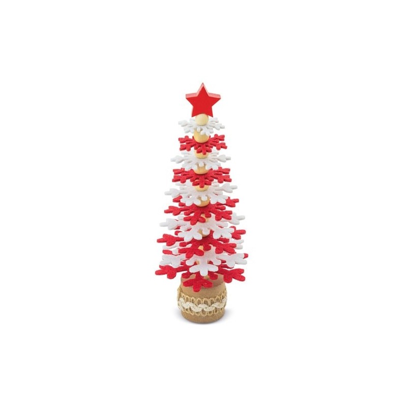 ARBOLITO DE NAVIDAD RPET Y MADERA RECICLADA "PUKKY"