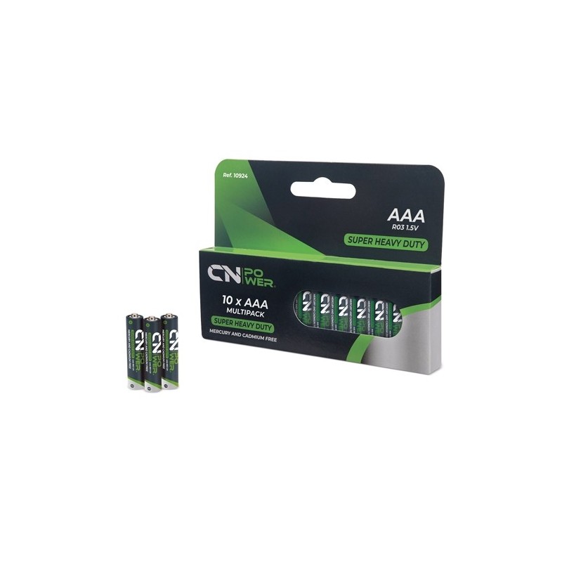 PACK DE PILAS R03-AAA "CN POWER" (10 UD.)