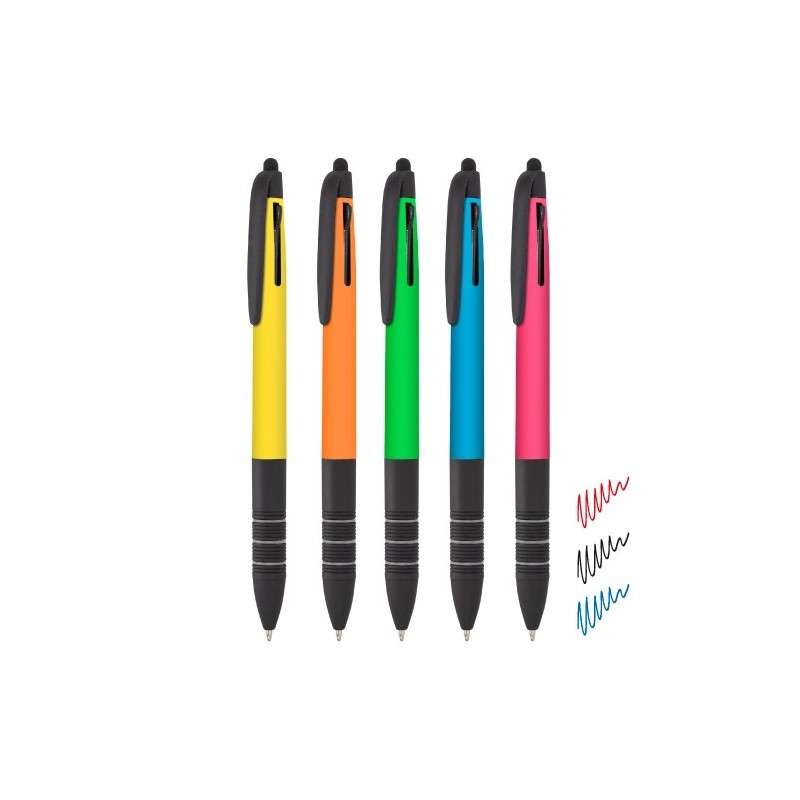 SET BOLÍGRAFOS 3 TINTAS "IMPACT" (PACK 5 UD)