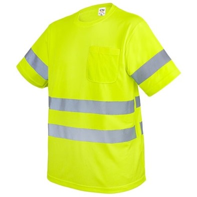 CAMISETA CON BOLSILLO Y BANDAS REFLECTANTES "KRZ"