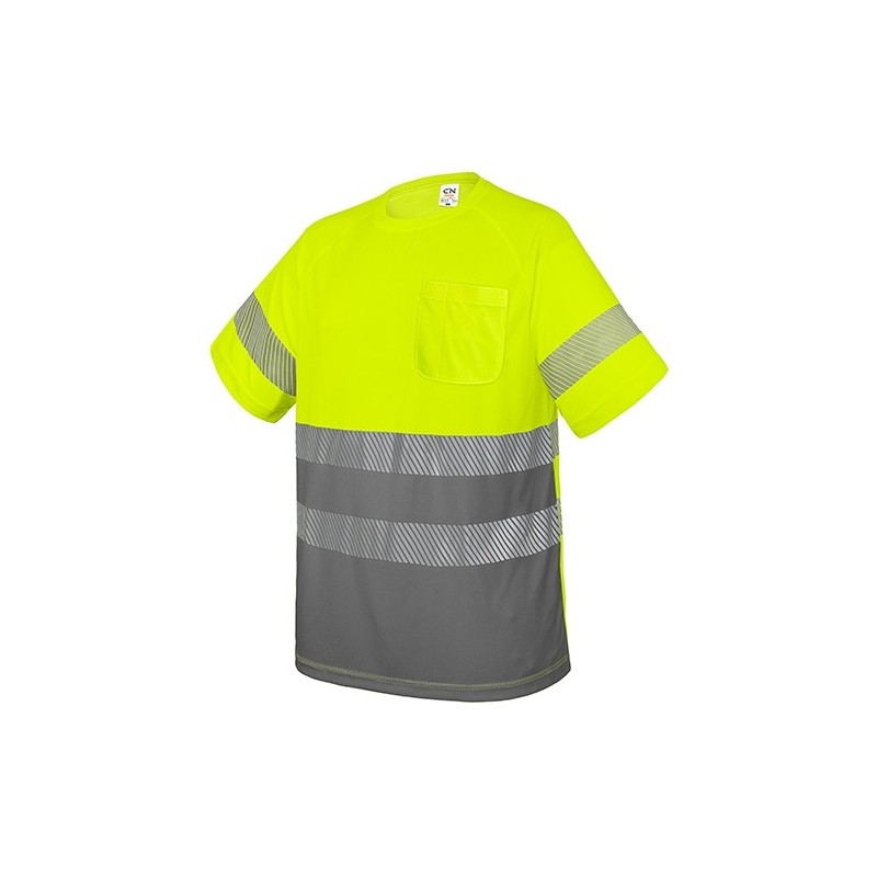 CAMISETA CON BOLSILLO Y BANDAS REFLECTANTES "ELÁST"