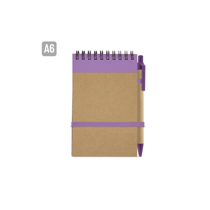 BLOC DE NOTAS CON BOLIGRAFO RECICLADO "MAEL"