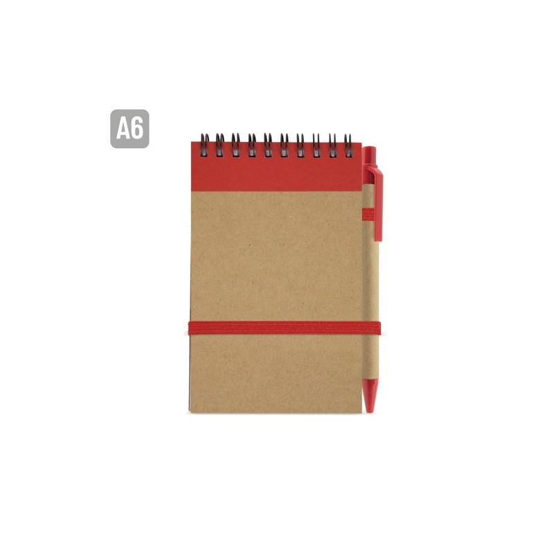 BLOC DE NOTAS CON BOLIGRAFO RECICLADO "MAEL"