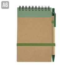 BLOC DE NOTAS CON BOLIGRAFO RECICLADO "MAEL"