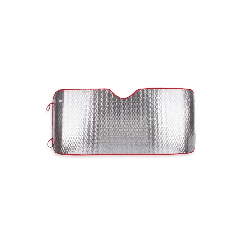 PARASOL METALICO COCHE 2 CARAS RIBETE ROJO