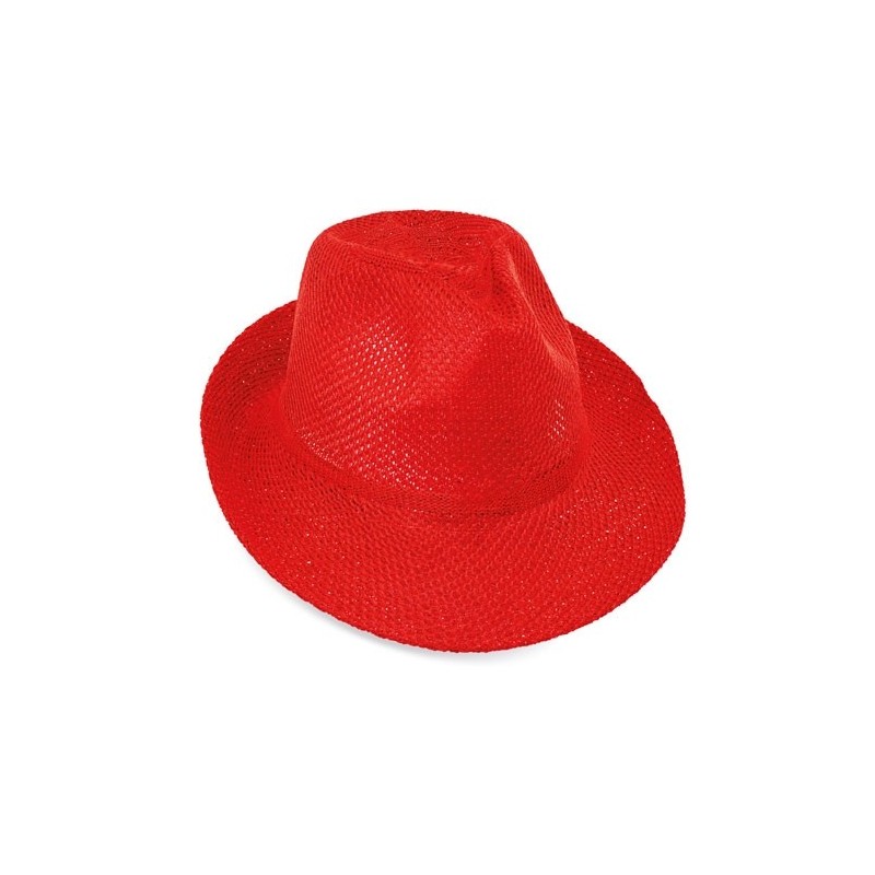 SOMBRERO DE ALA ANCHA ROJO