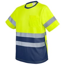 CAMISETA CON BOLSILLO Y BANDAS REFLECTANTES "KRZ"